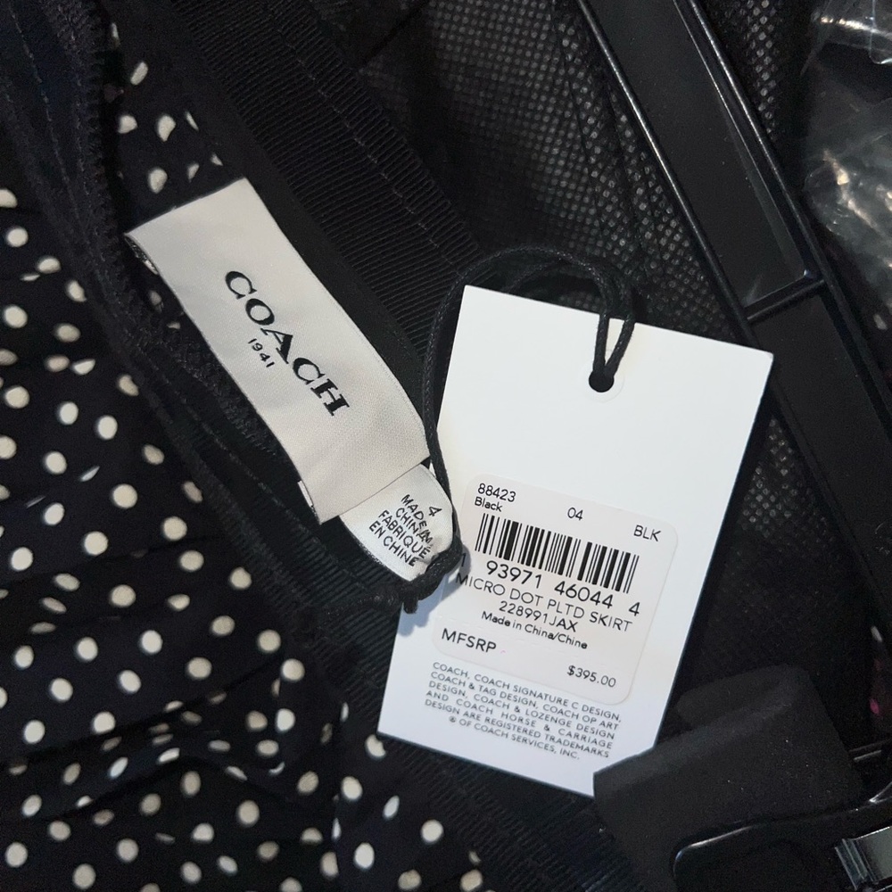 Coach Micro Dot Dot Pleated Skirt - Picture 5 of 6